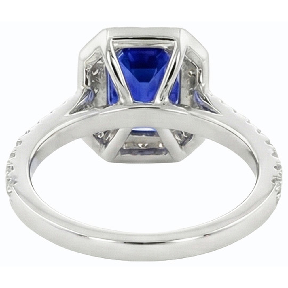 echter baguette diamant 3Karat ring Draufsicht