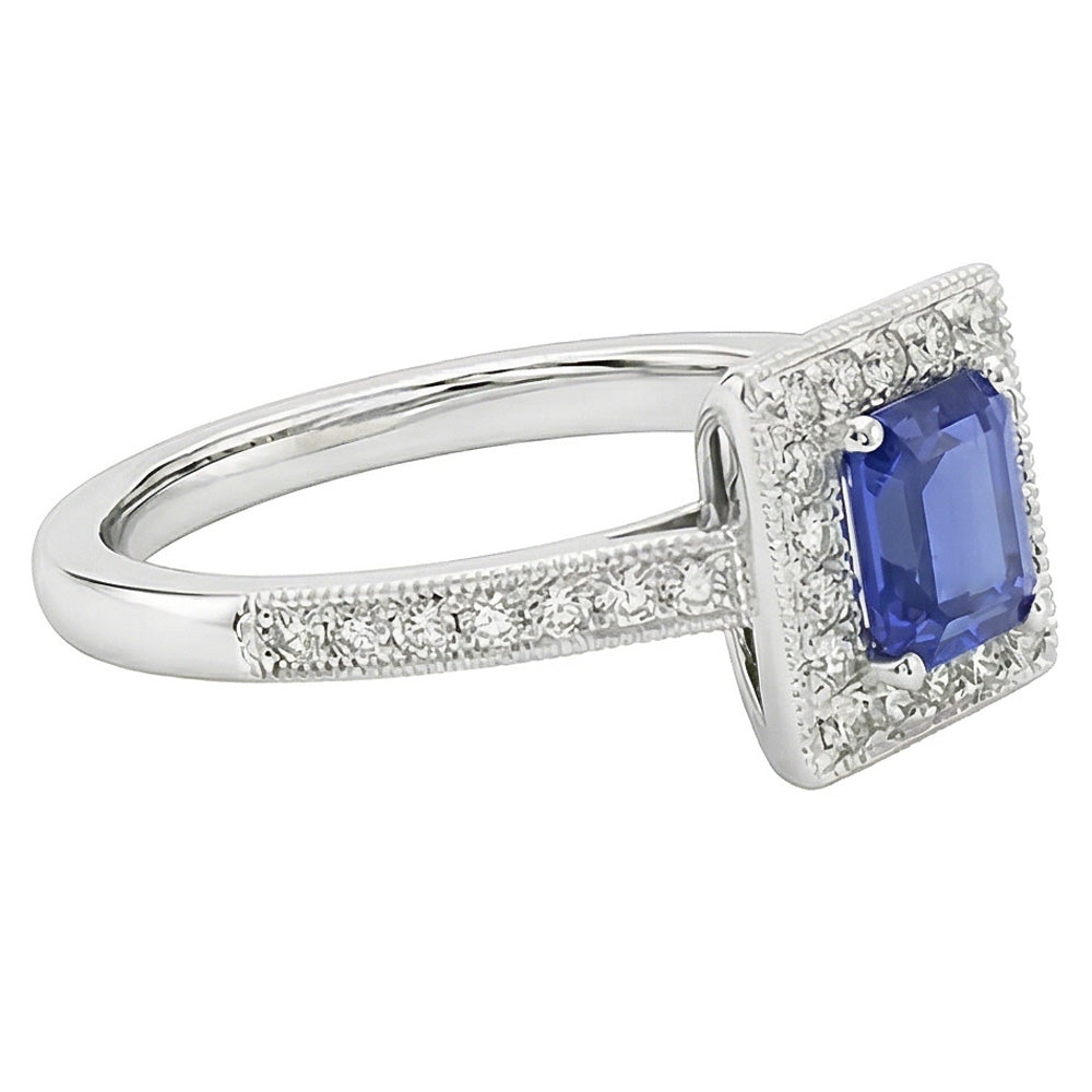 echter round diamant 3Karat ring Detailansicht