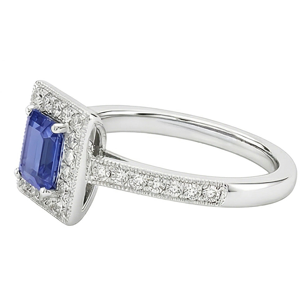 echter round diamant 3Karat ring Draufsicht