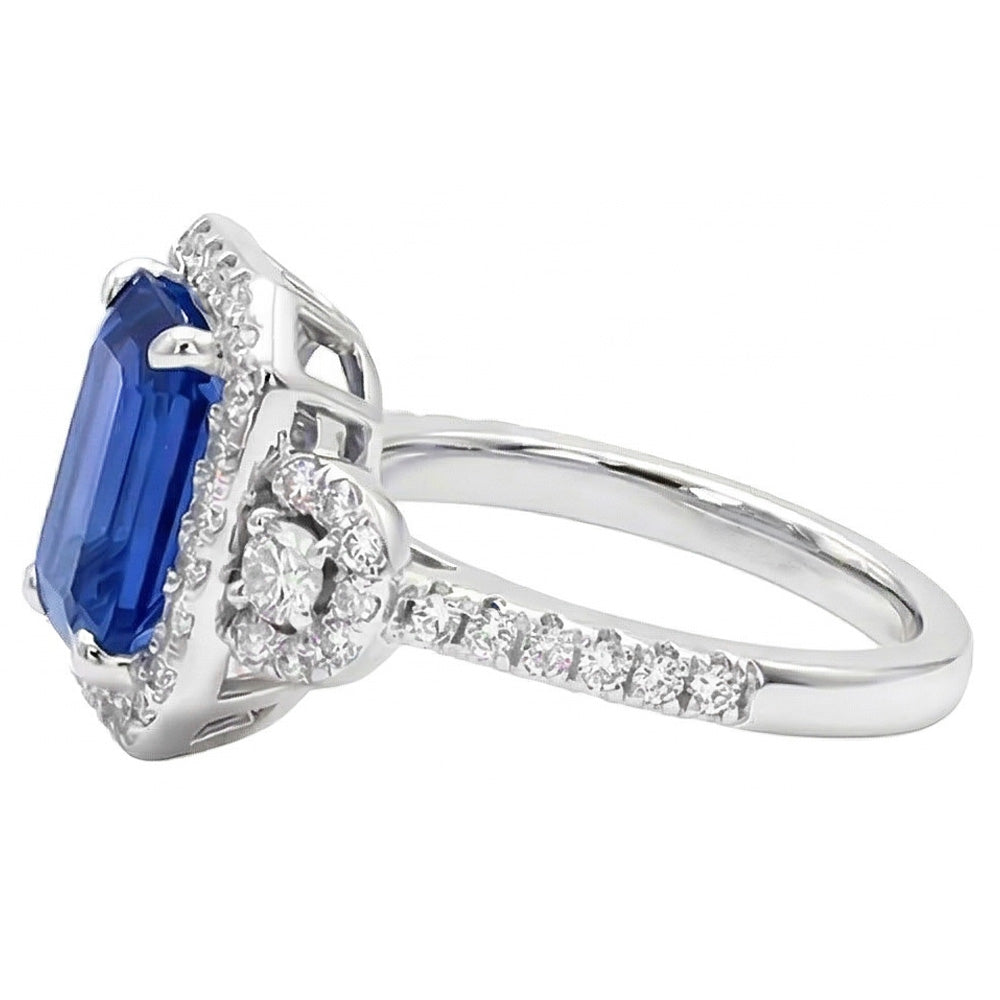 echter baguette diamant 4.50Karat ring Draufsicht