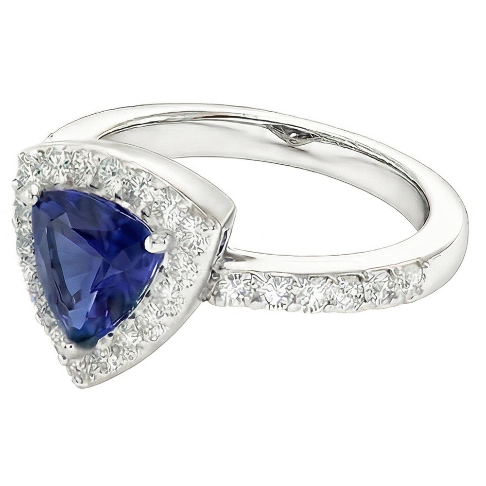 echter trillion diamant 2Karat ring Detailansicht
