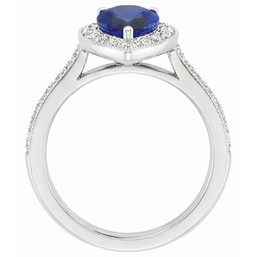 echter round diamant 4.50Karat ring Vorderansicht