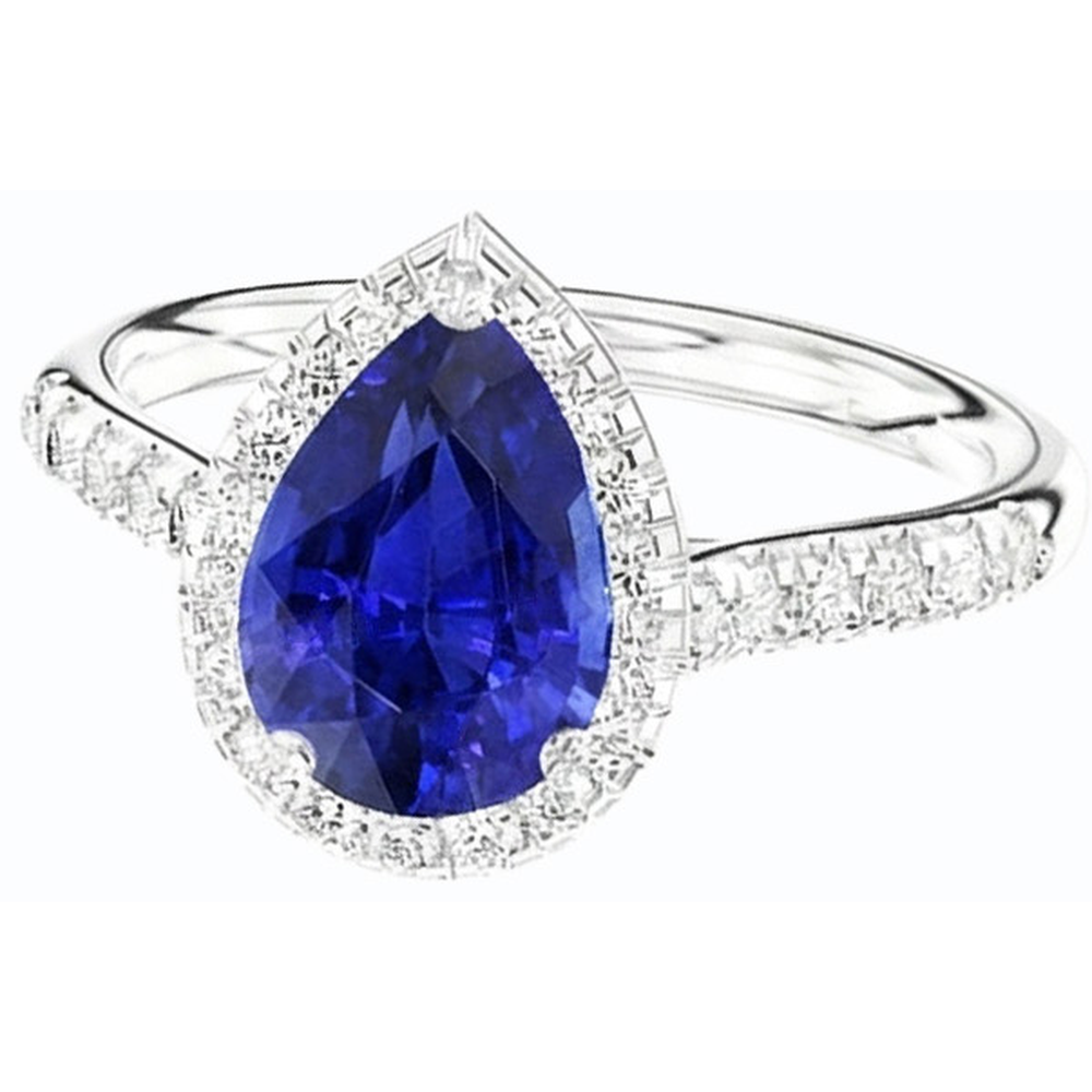 echter round diamant 3.50Karat ring Profilansicht