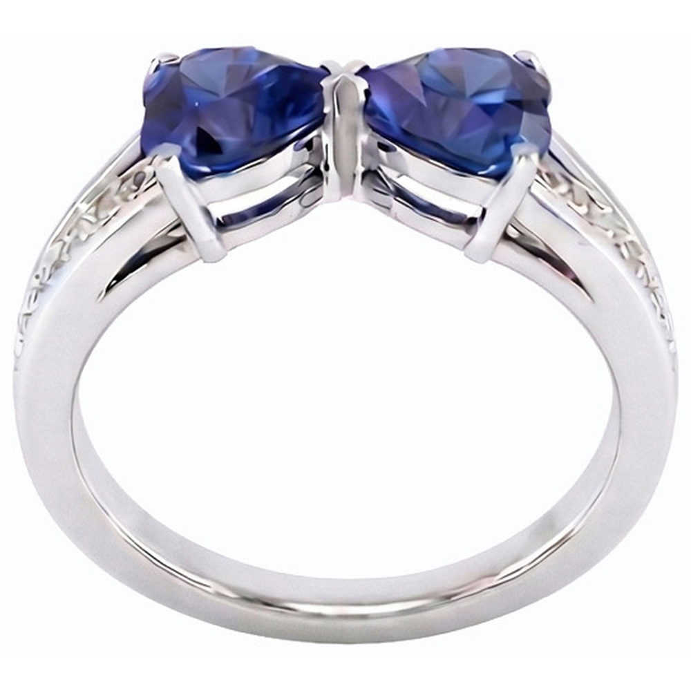 echter round diamant 3.50Karat ring Draufsicht