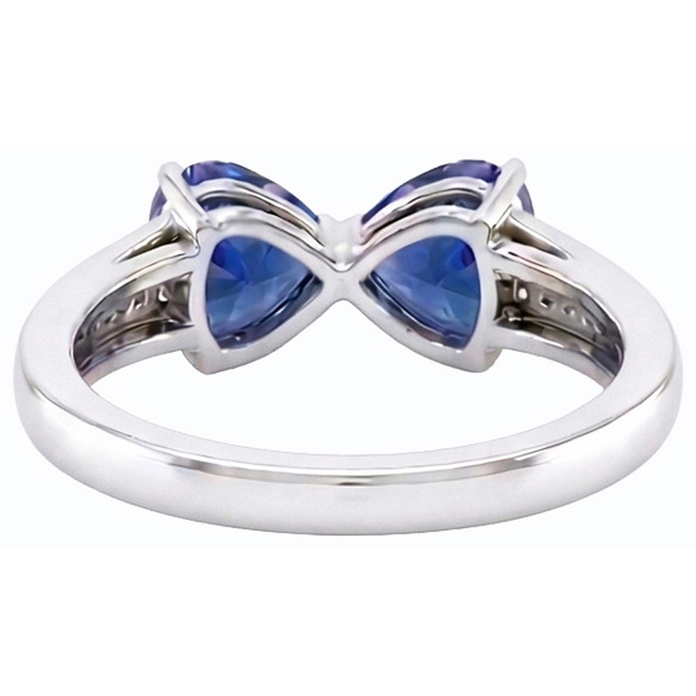 echter round diamant 3.50Karat ring Profilansicht