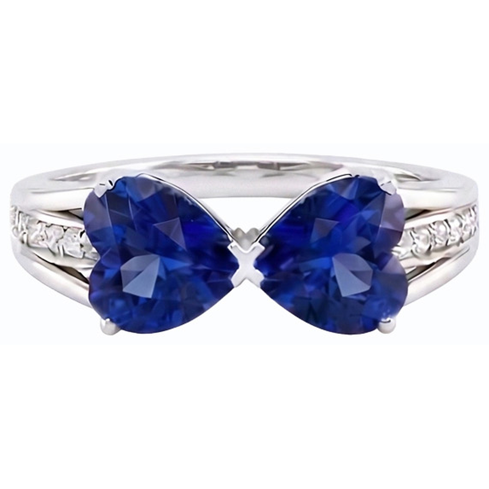 echter round diamant 3.50Karat ring Seitenansicht