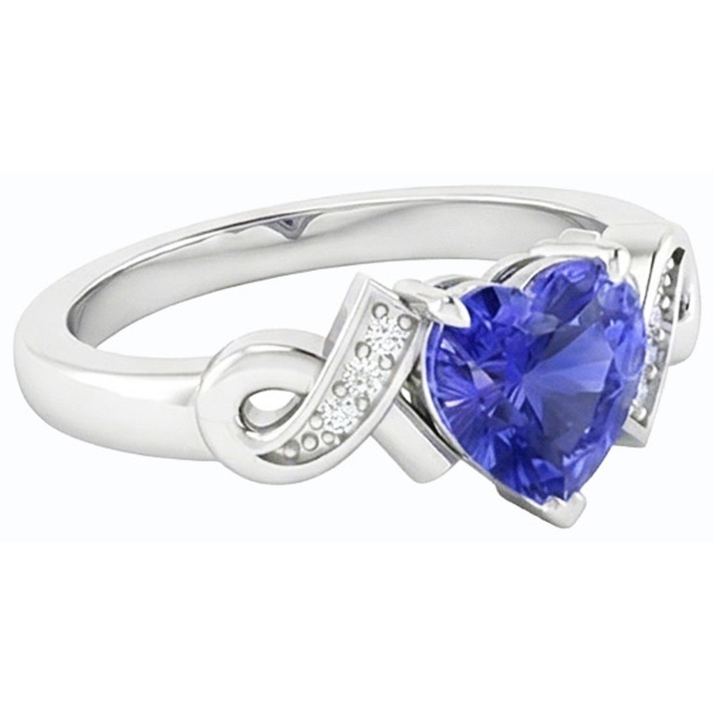 echter round diamant 1.75Karat memoire-ring Draufsicht