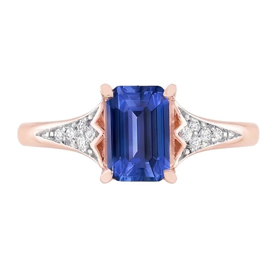 echter round diamant 2Karat ring Seitenansicht