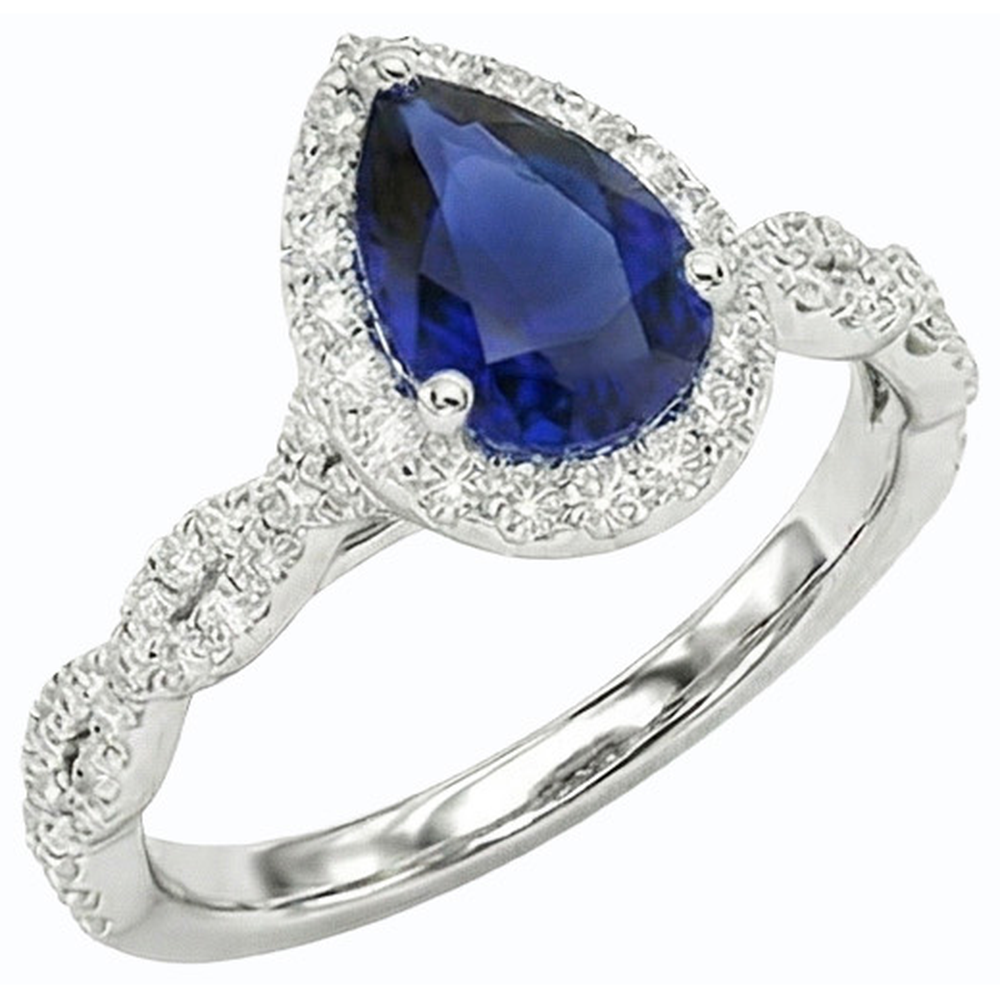 echter round diamant 4Karat ring Detailansicht