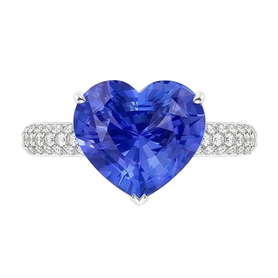echter round diamant 4.50Karat ring Seitenansicht