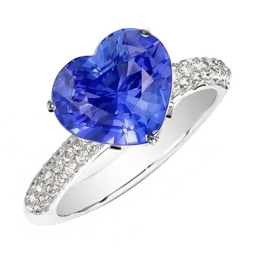 echter round diamant 4.50Karat ring Vorderansicht
