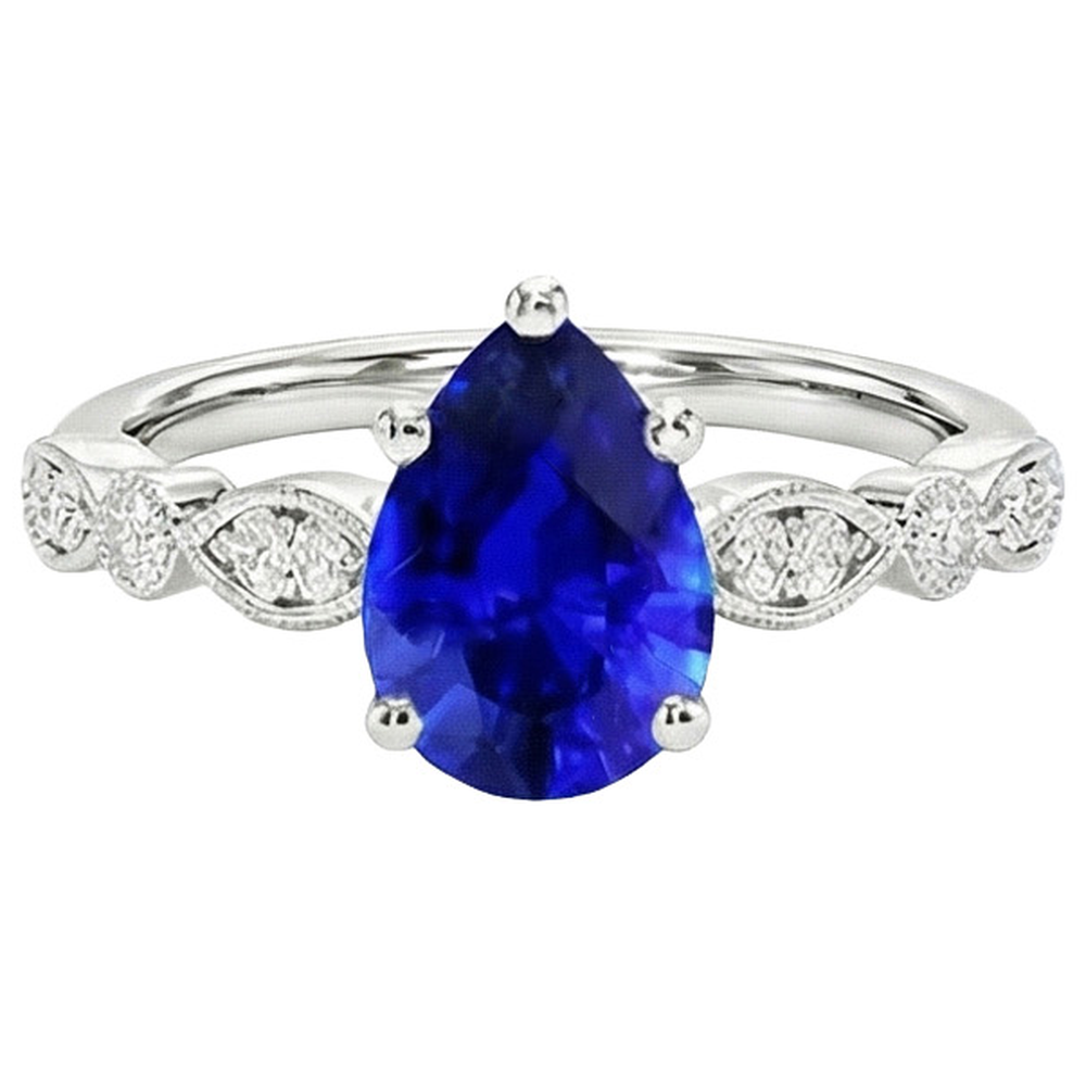 echter round diamant 2.50Karat ring Profilansicht