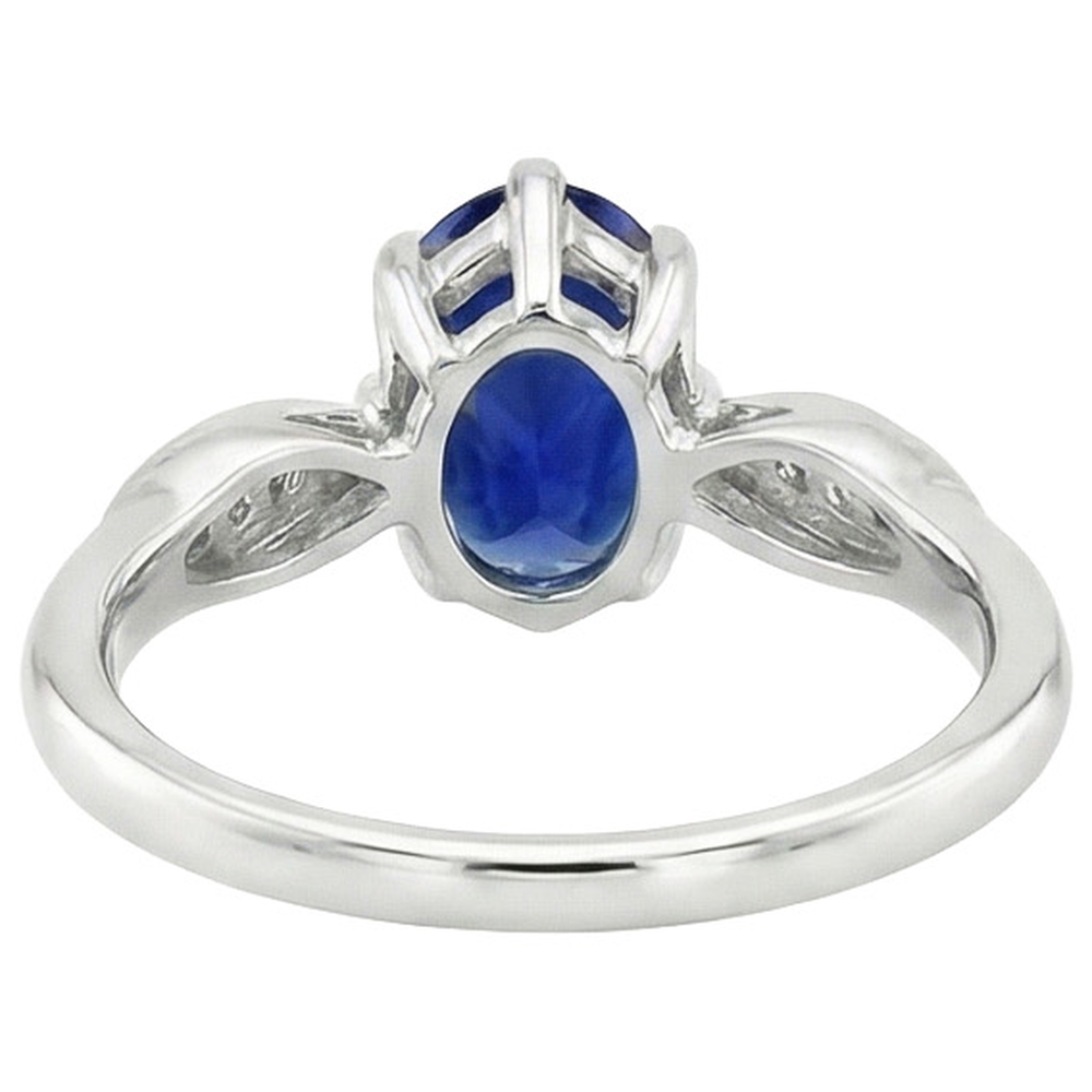 echter oval diamant 3.50Karat ring Detailansicht