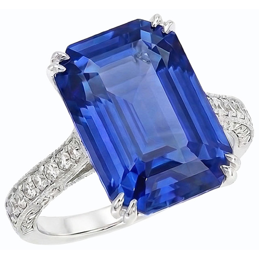 echter baguette diamant 8Karat ring Seitenansicht