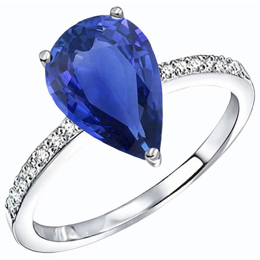 echter round diamant 4Karat ring Vorderansicht