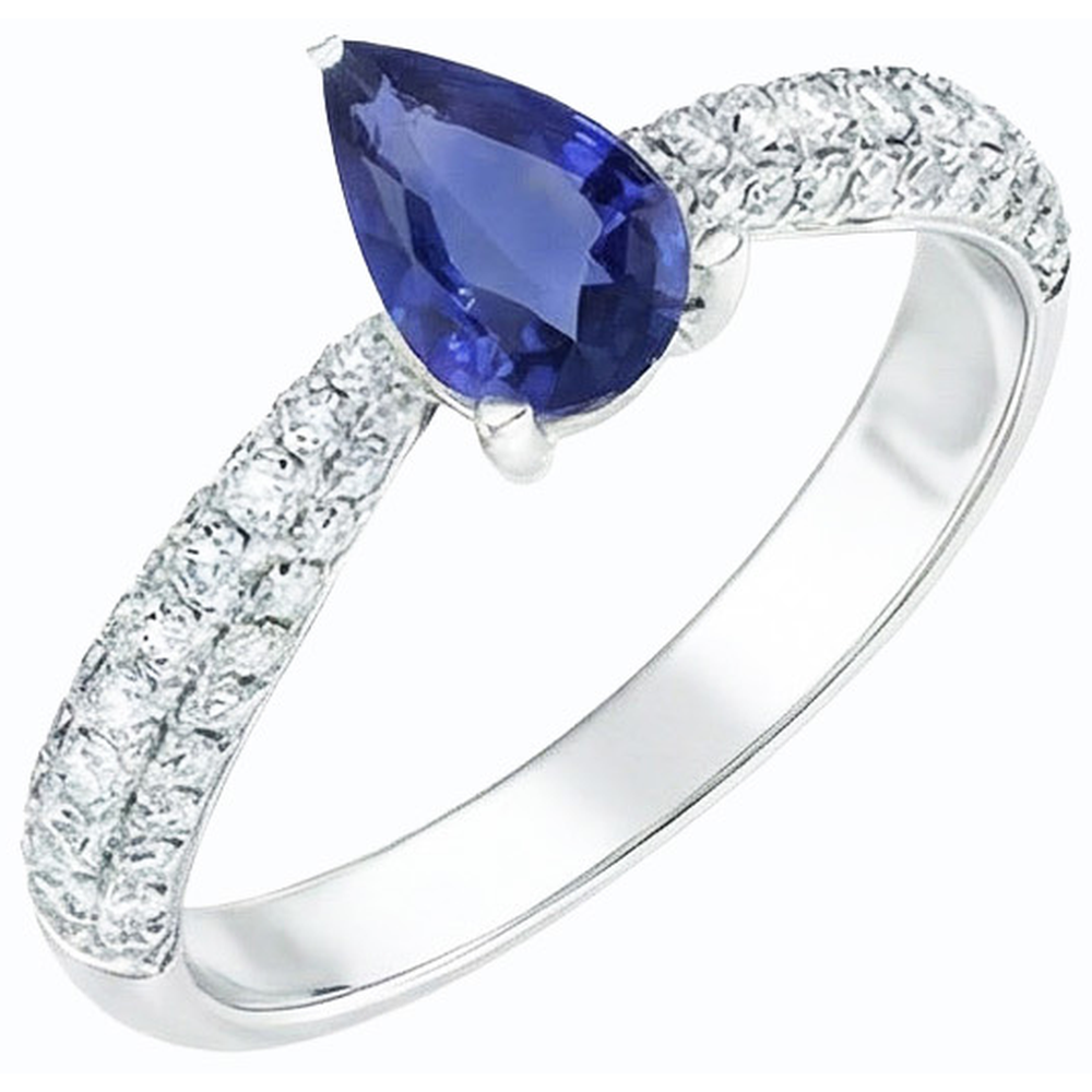 echter round diamant 2.50Karat ring Draufsicht