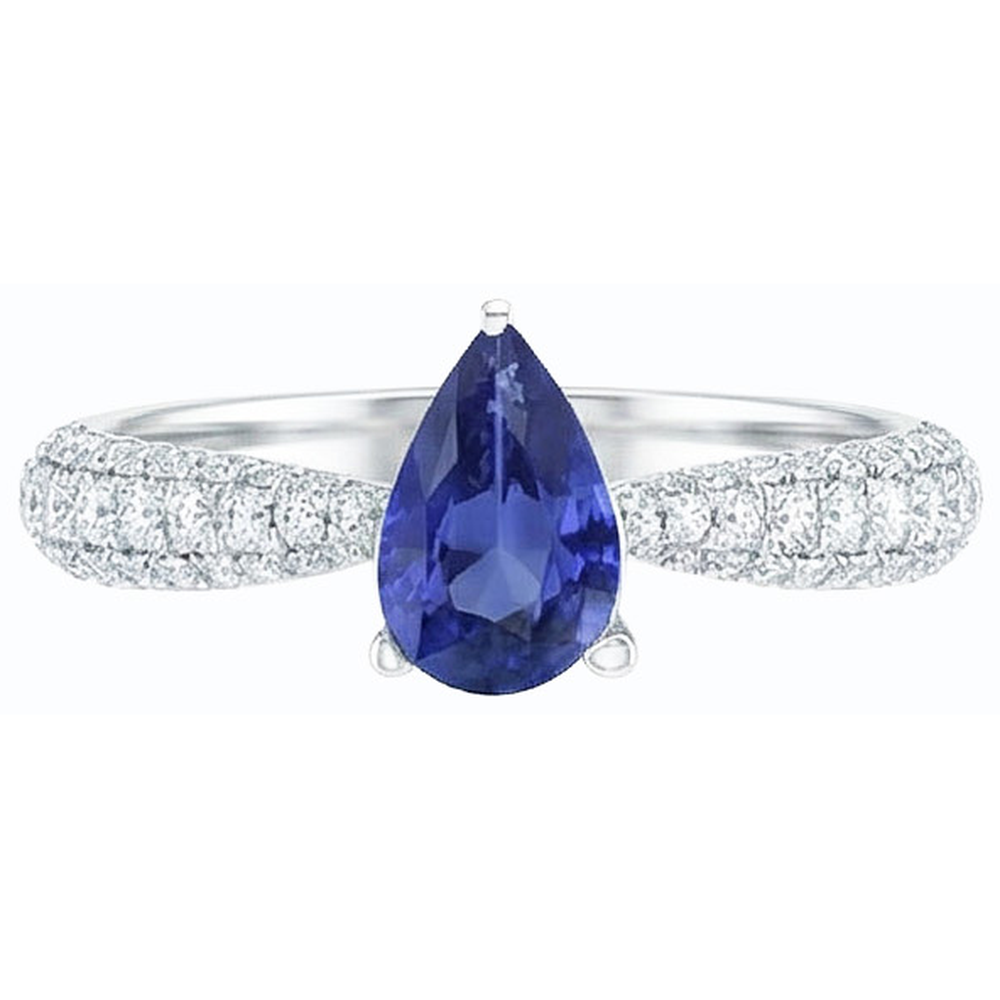 echter round diamant 2.50Karat ring auf Weiß