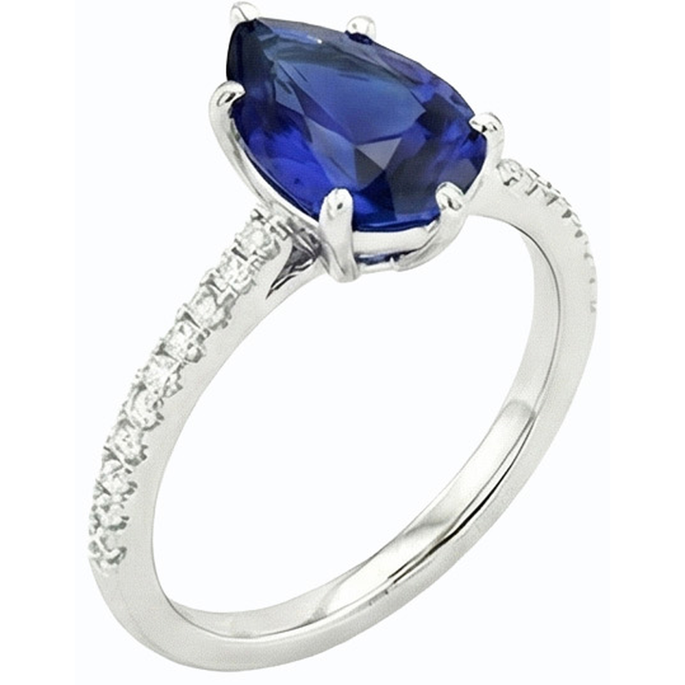 echter round diamant 3.50Karat ring Detailansicht