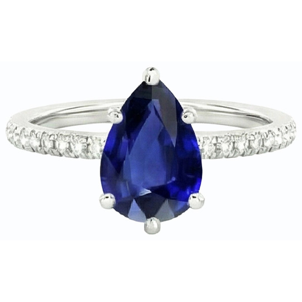 echter round diamant 3.50Karat ring Profilansicht