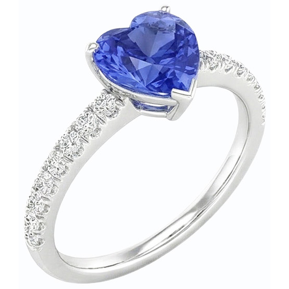 echter round diamant 3Karat ring Detailansicht