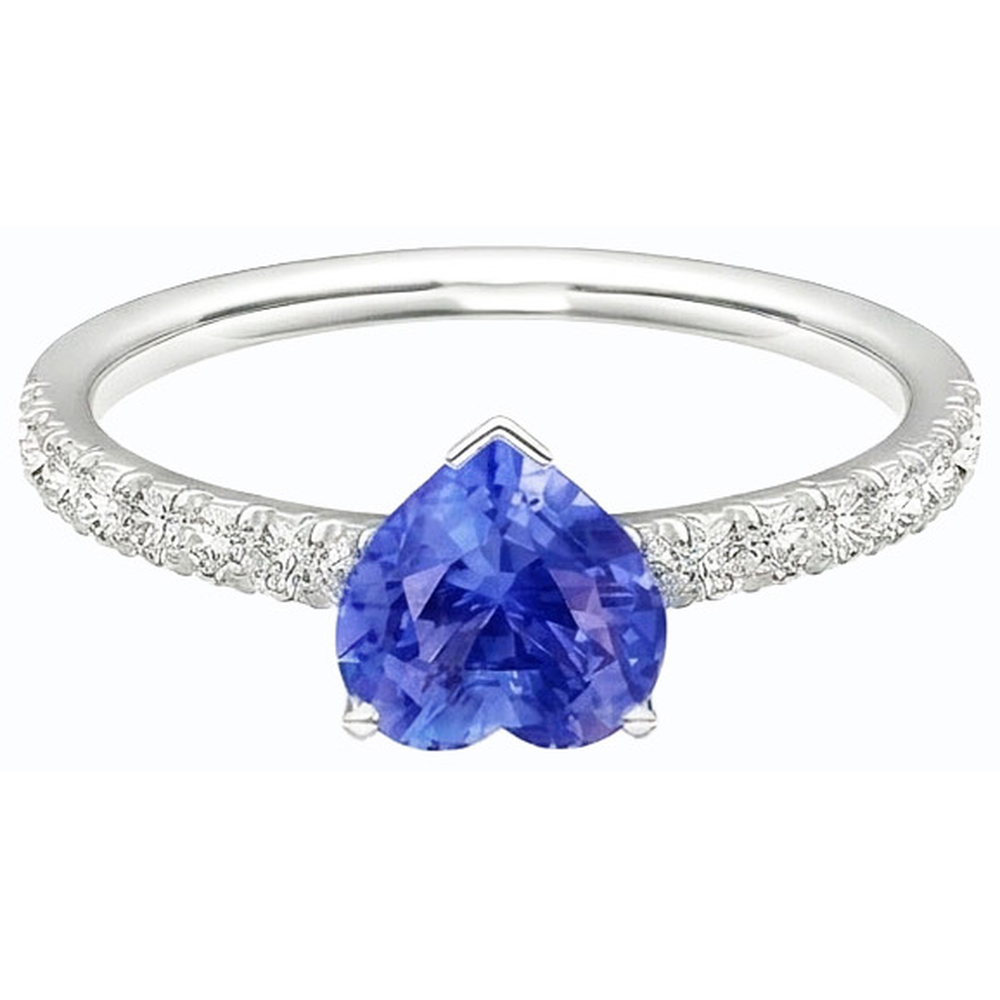 echter round diamant 3Karat ring Draufsicht