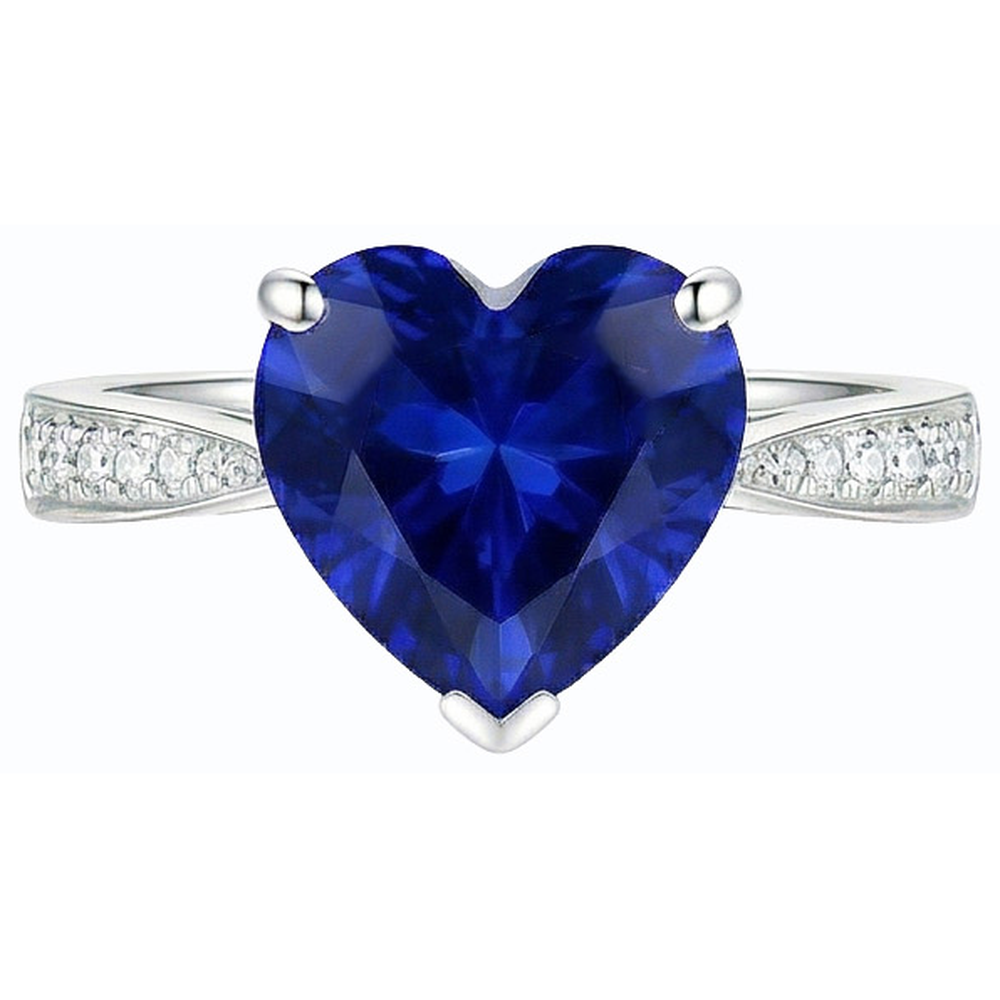 echter round diamant 3.50Karat ring Profilansicht