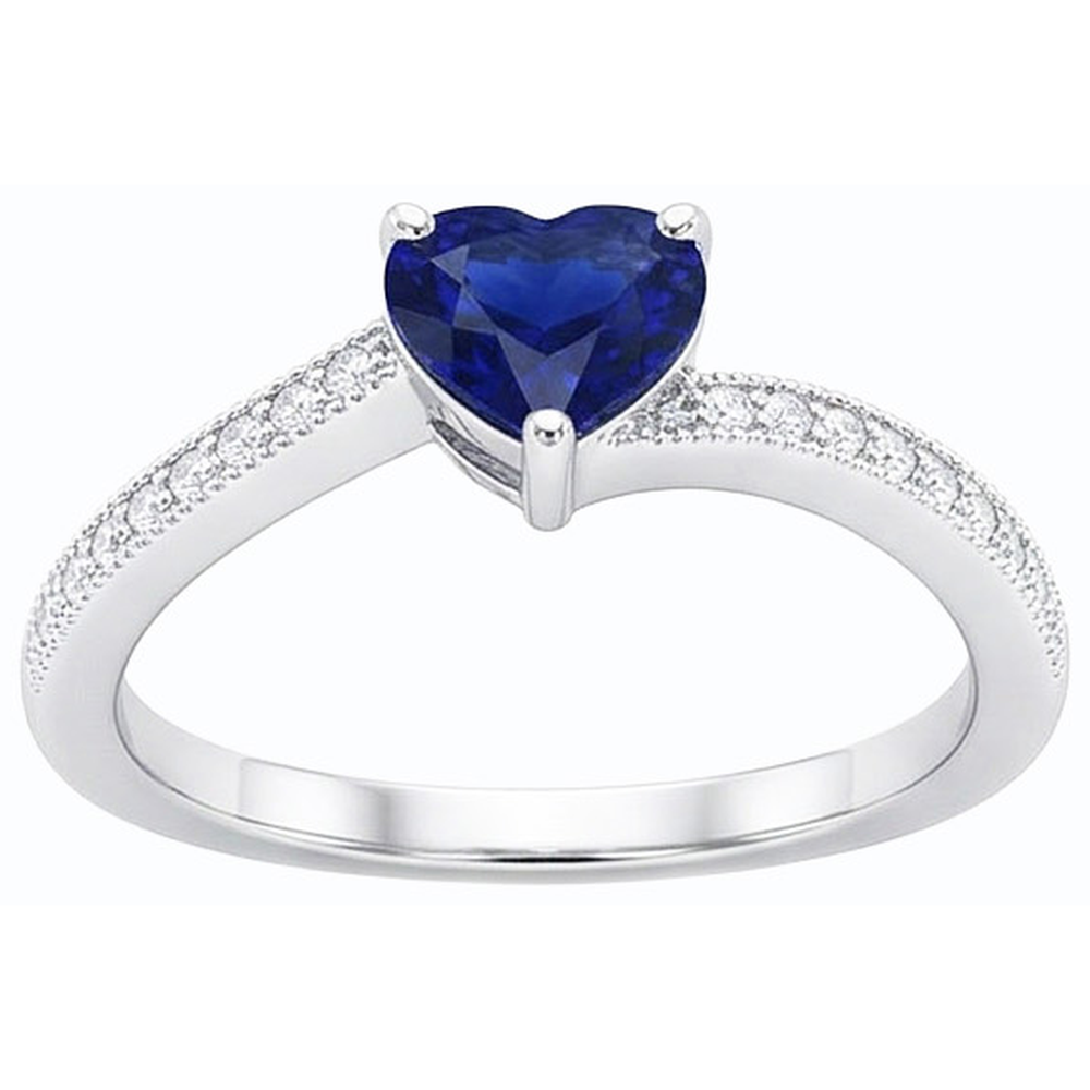 echter round diamant 2Karat ring Detailansicht