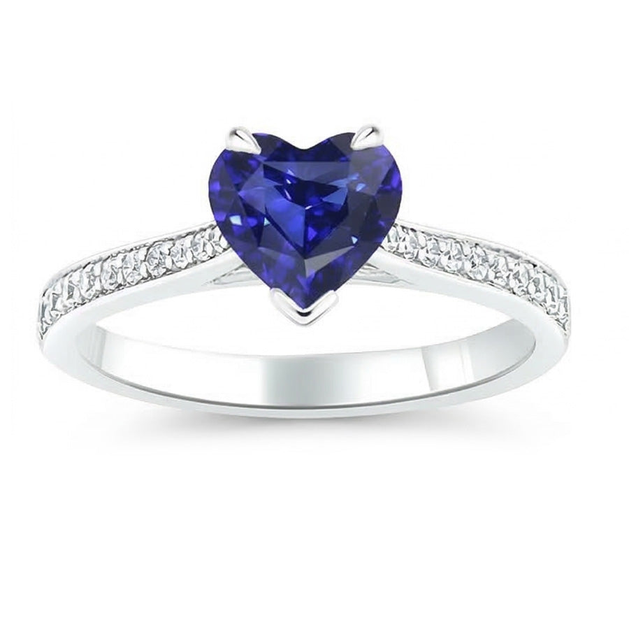 echter round diamant 3Karat ring Seitenansicht
