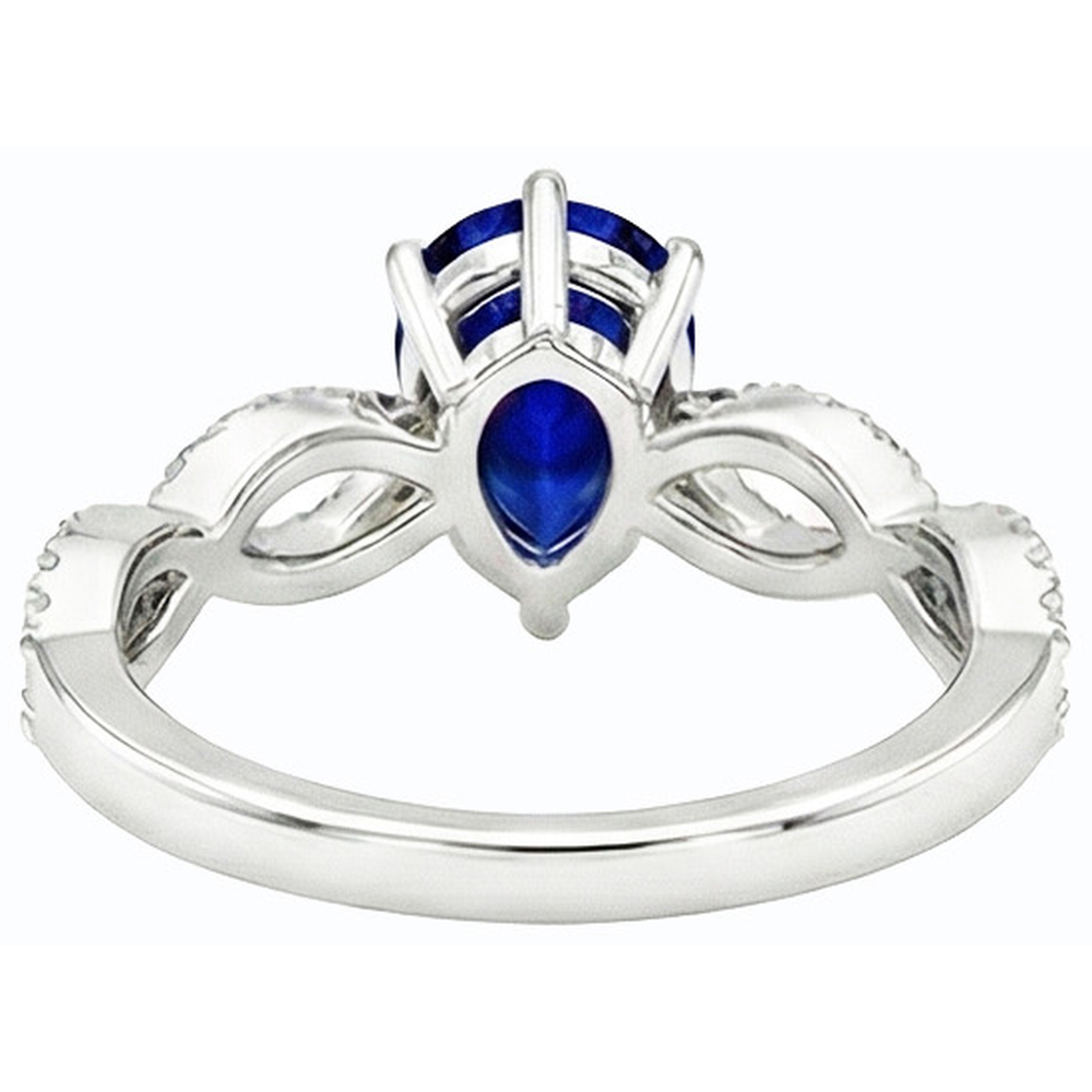echter round diamant 3Karat ring Seitenansicht