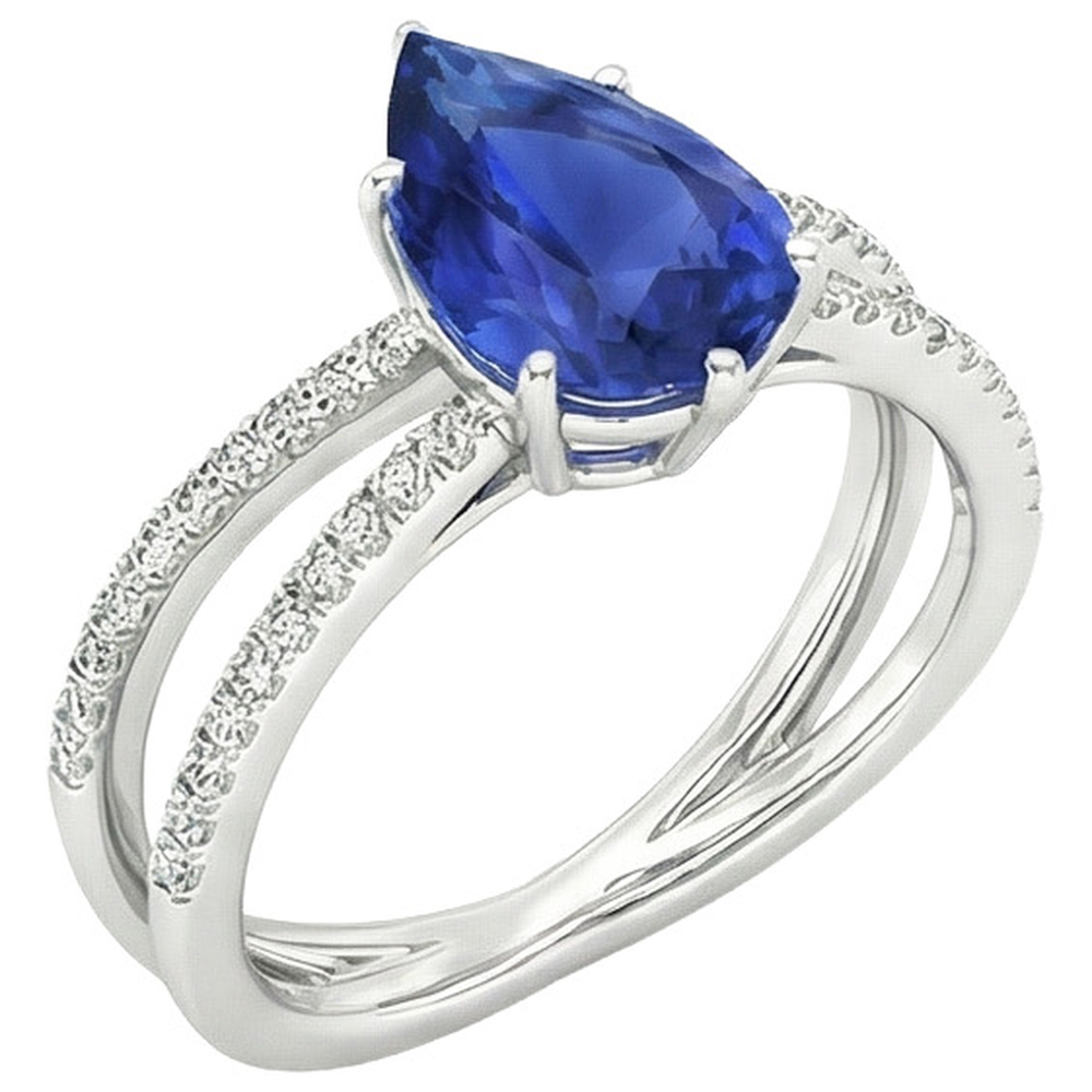 echter round diamant 5Karat ring Detailansicht