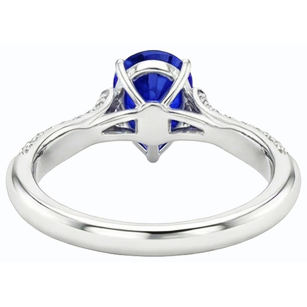 echter round diamant 3Karat ring Seitenansicht