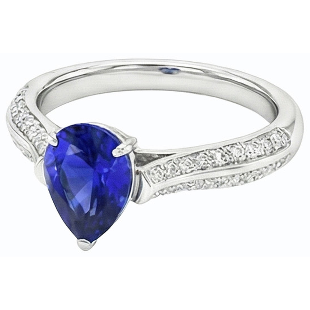 echter round diamant 3Karat ring Draufsicht