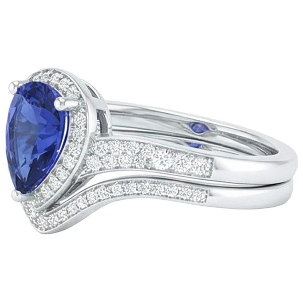 echter round diamant 2.75Karat ring auf Weiß