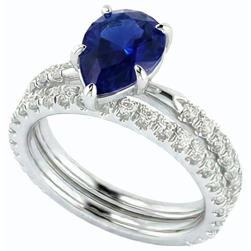 echter round diamant 3.50Karat ring Seitenansicht