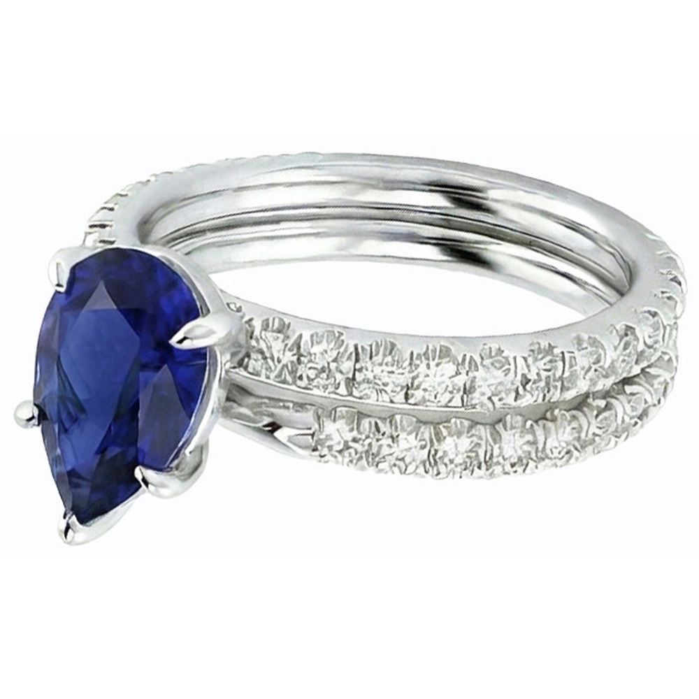 echter round diamant 3.50Karat ring Profilansicht
