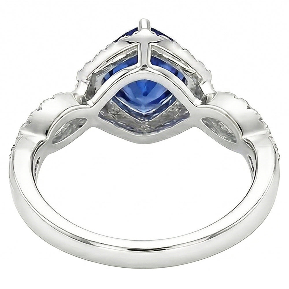 echter trillion diamant 3Karat ring Profilansicht