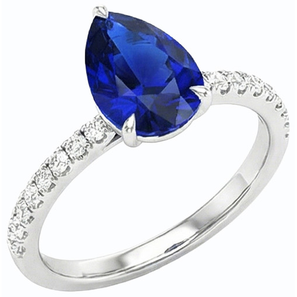 echter round diamant 3.50Karat ring Vorderansicht
