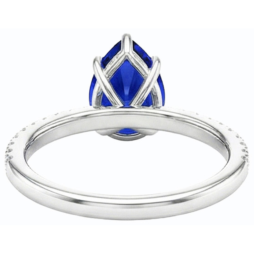 echter round diamant 3.50Karat ring Seitenansicht