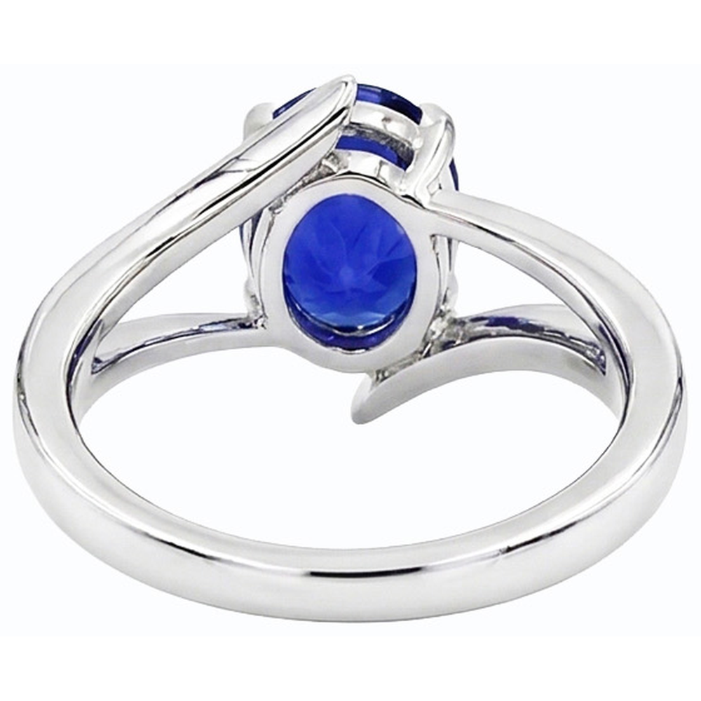 echter oval diamant 2.50Karat ring Seitenansicht