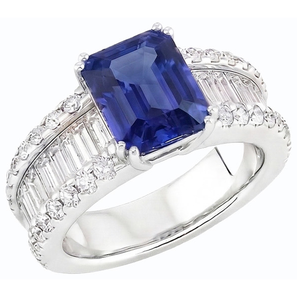 echter marquise diamant 3.50Karat ring Draufsicht