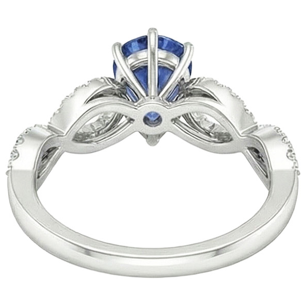 echter round diamant 3.50Karat ring Seitenansicht
