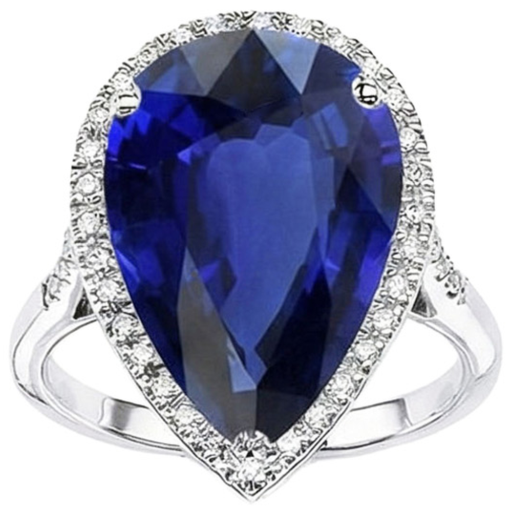echter oval diamant 7.50Karat ring Detailansicht