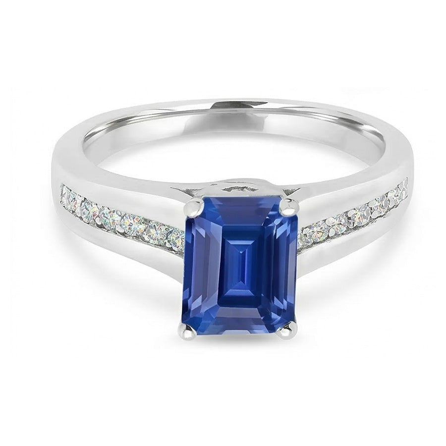 echter baguette diamant 2.50Karat ring Detailansicht