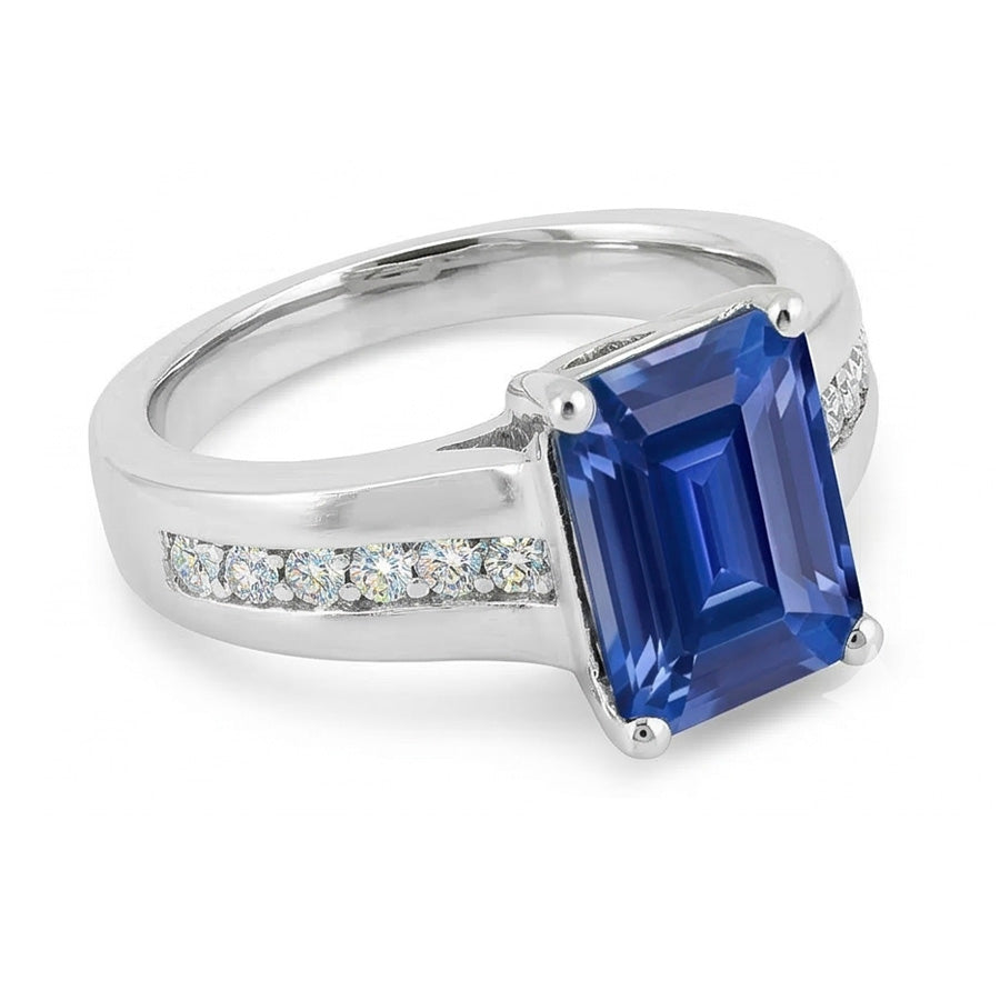 echter baguette diamant 2.50Karat ring Draufsicht