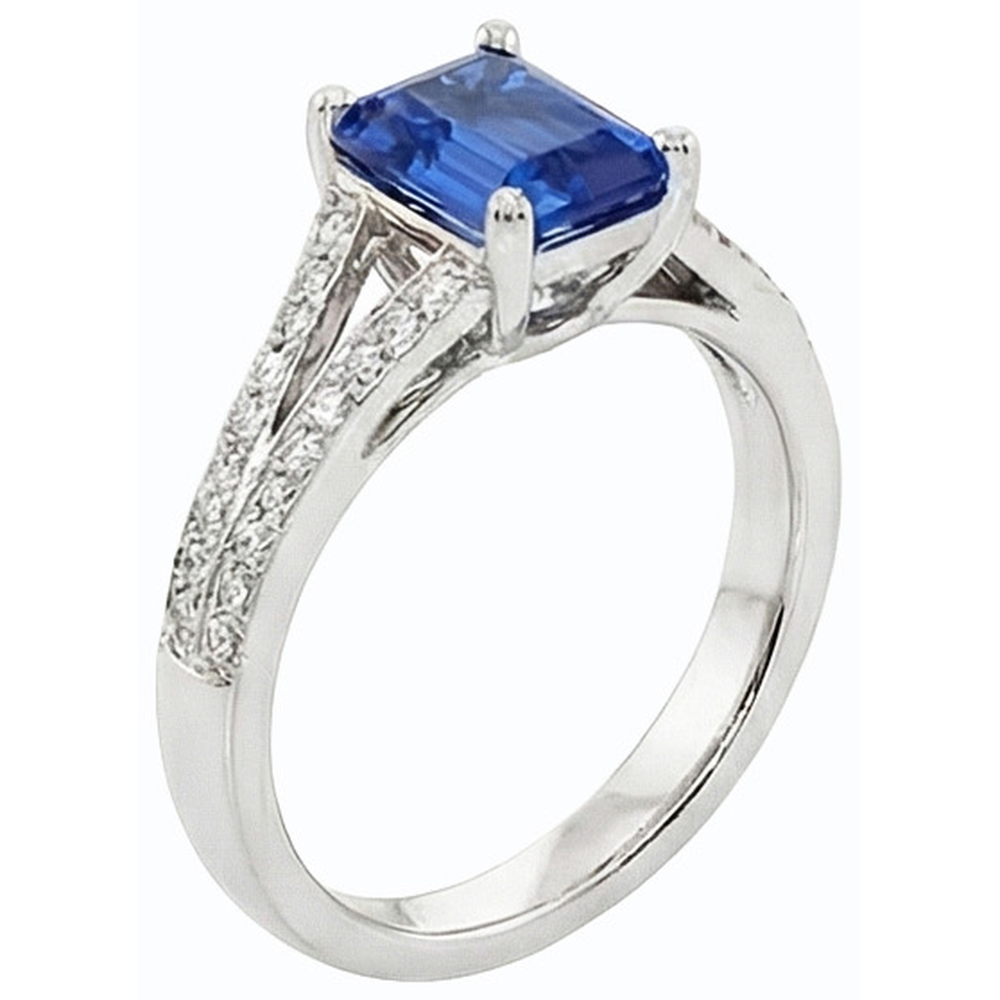 echter round diamant 3Karat ring Vorderansicht