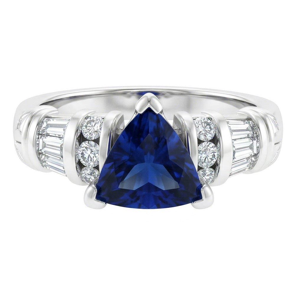 echter trillion diamant 2Karat ring Detailansicht