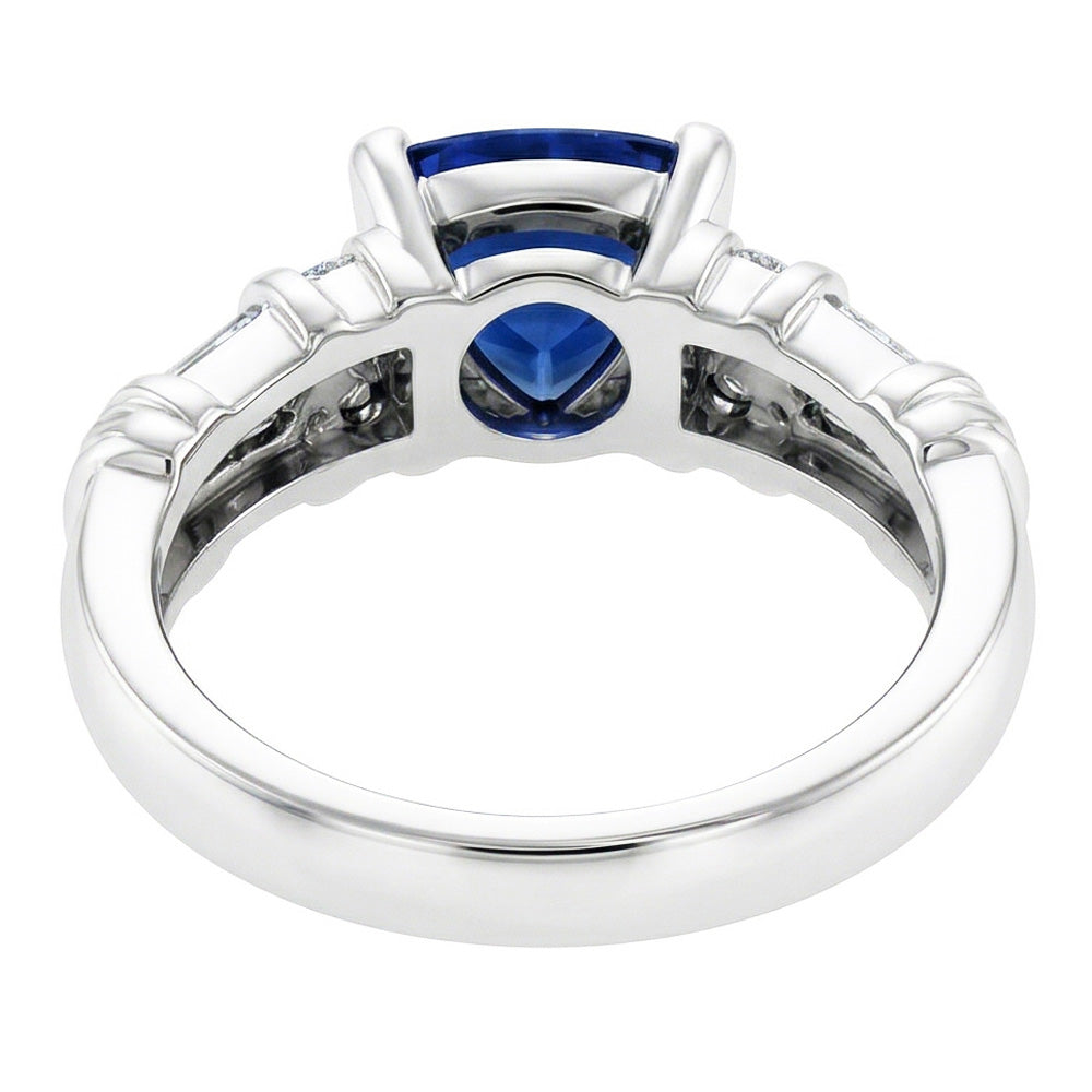 echter trillion diamant 2Karat ring Profilansicht