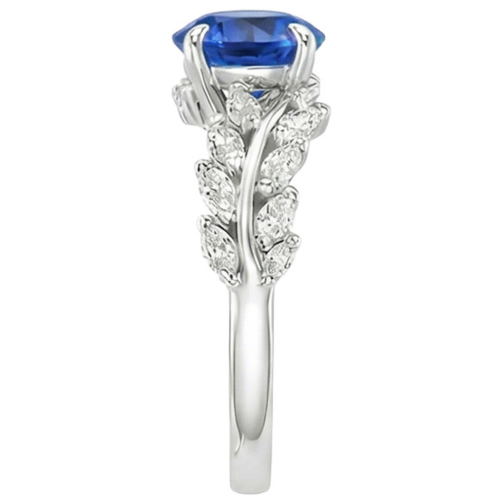 echter marquise diamant 3Karat ring Profilansicht