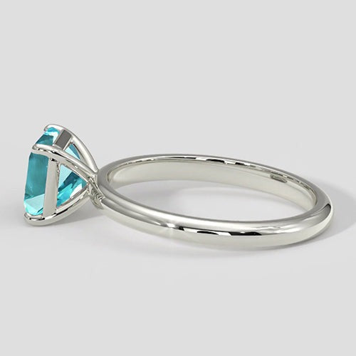 Neonblauer Paraiba-Solitärring