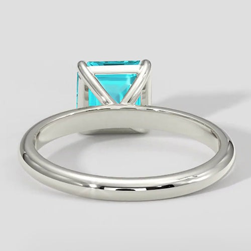 Neonblauer Paraiba-Solitärring